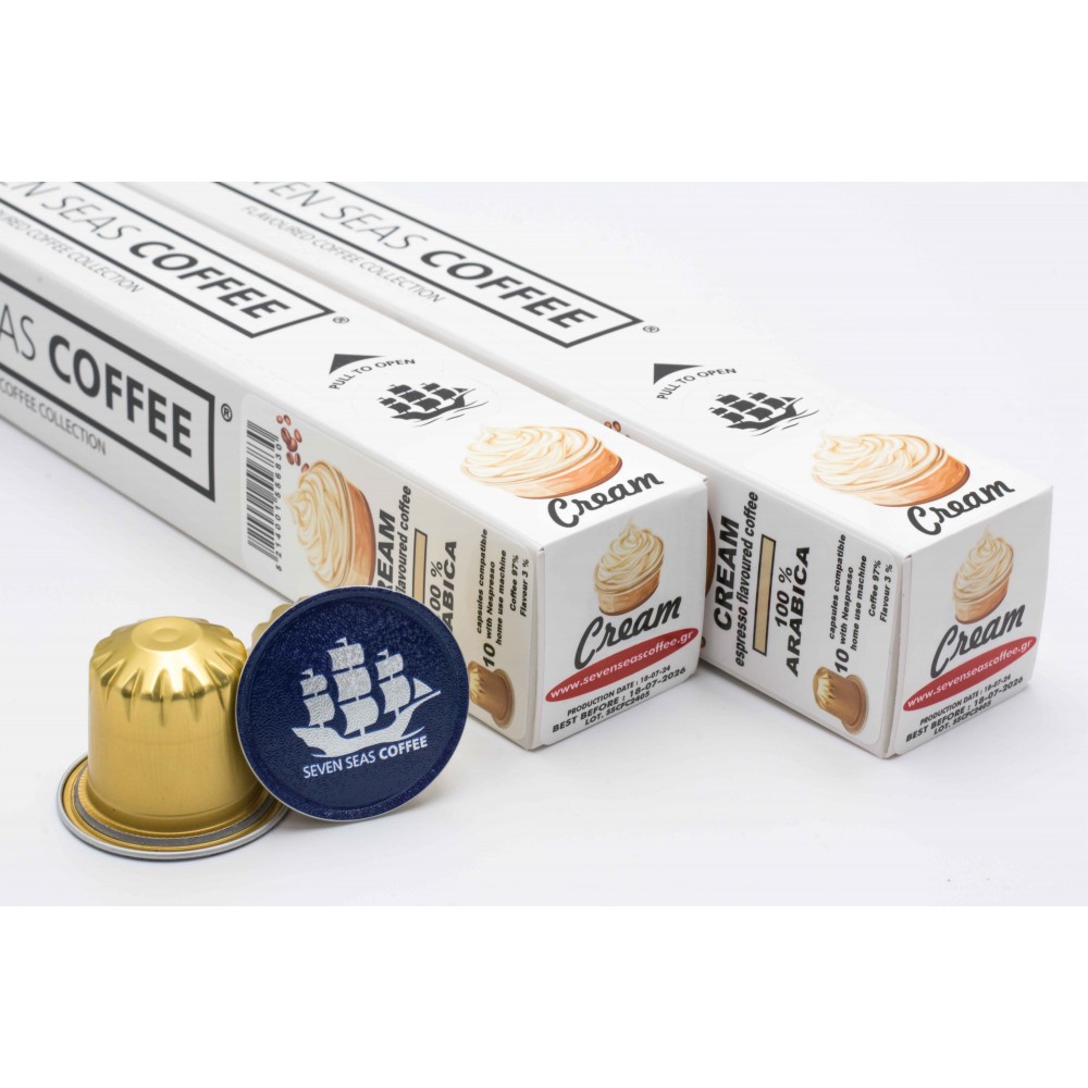 CREAM SEVEN SEAS COFFEE Κάψουλες Καφέ  / 10